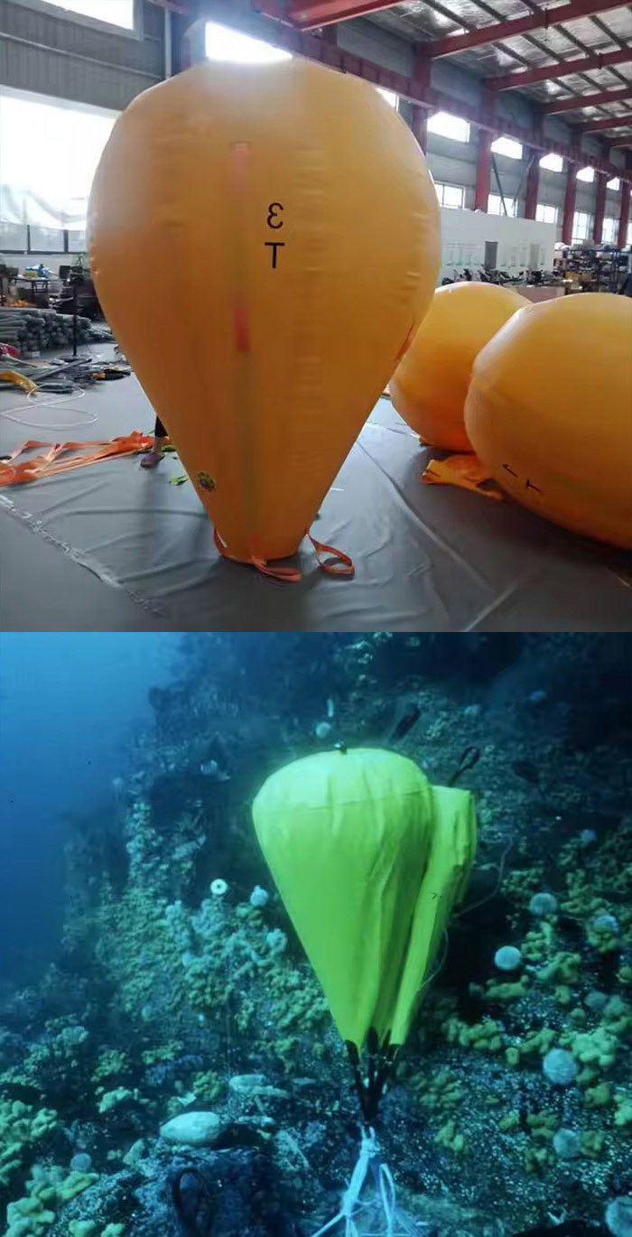 Heavy Duty Air Lifting Bags With Pvc Coated For Underwater Salvage