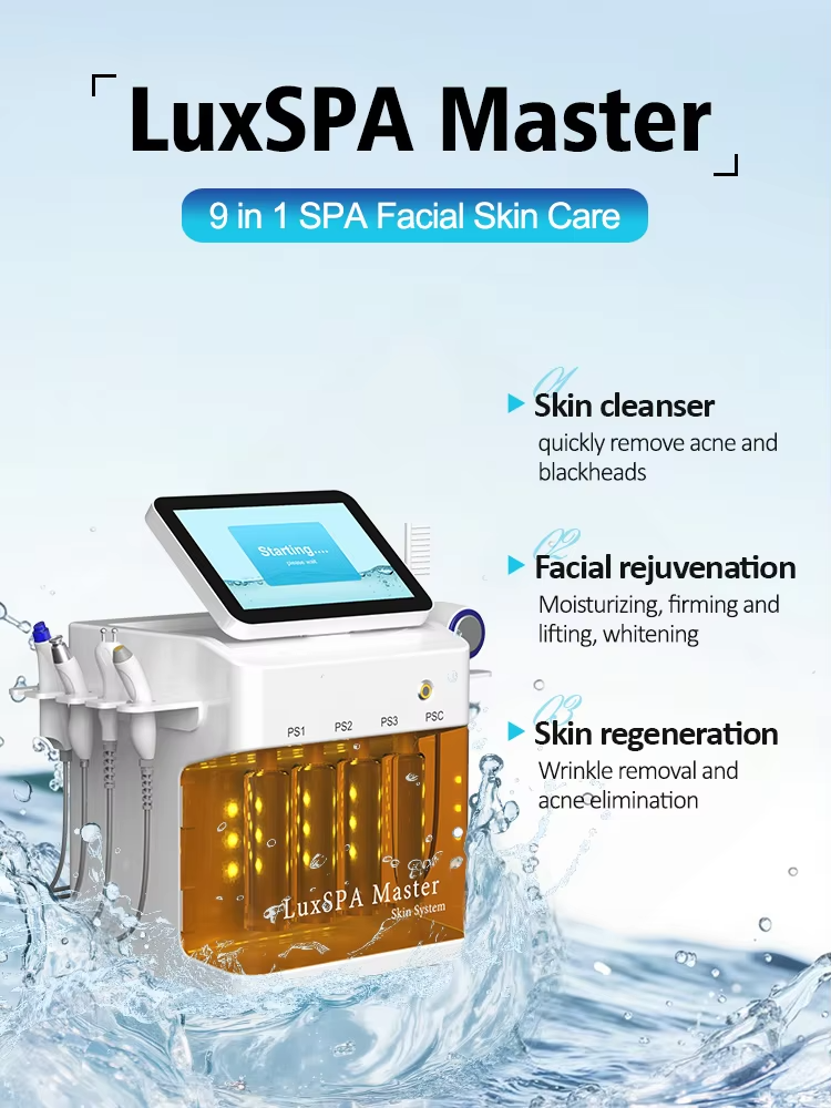 9 In 1 High Frequency Diamond Dermabrasion Facial Deep Cleaning Machine
