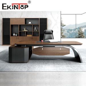 Wholesale Customized Solid Wood Office Furniture Sets Modern Style Desk File Cabinet Set from china suppliers