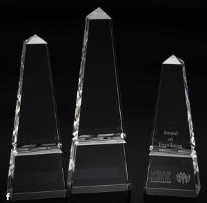 Wholesale washington grooved crystal tower/blank tower obelisk crystal award/3d laser crystal awards from china suppliers
