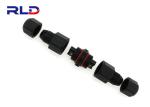 Waterproof 3 Pin AC250V Outdoor Lighting Cable Connectors