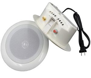 Wholesale AC220V Line Voltage Indoor PA Speakers 6W , White Ceiling Speakers High Sensitivity from china suppliers
