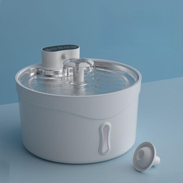 Odor Control Ceramic Bowl Water Fountain Food Grade Automatic Pet Water Feeder