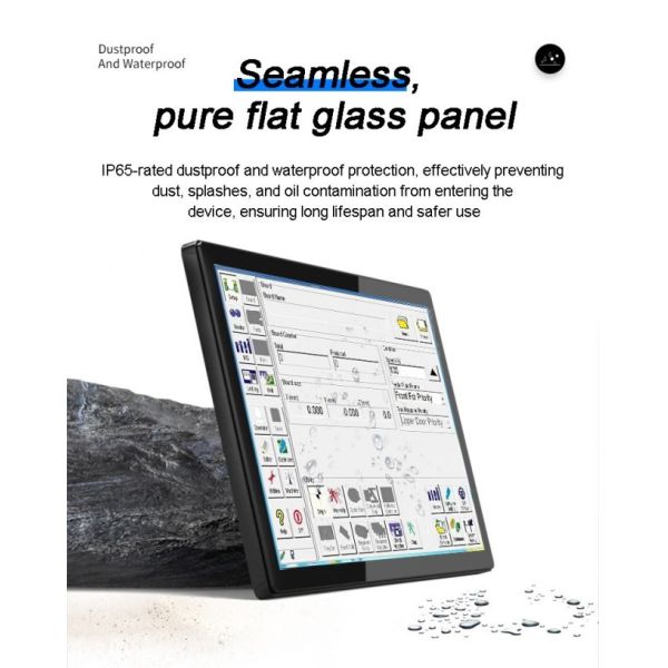 Embedded Fanless Industrial Touch Panel Pc 12.1 Inch Waterproof IP65 Fully Enclosed Aluminum Capacitive