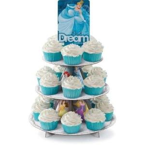 Wholesale Custom Made Round Cupcake Stand , Lightweight Cardboard Tiered Cake Stand from china suppliers