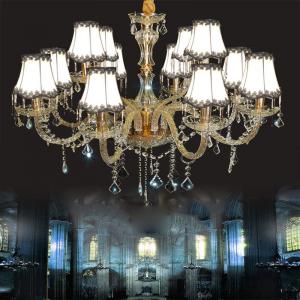 China Cheap chandeliers for sale with Lamshade for Dining room Kitchen Lighting (WH-CY-65) on sale