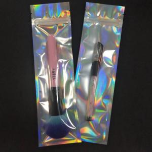 Wholesale Makeup Brush Resealable Hologram Laser Transparent Plastic Zipper Bag from china suppliers