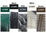 Green Steel 3D Wire Mesh Fence Panles For Airport / Construction / Railway