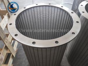 Wholesale Wedge Wire 650mm Dia Rotary Drum Screen With Flange from china suppliers