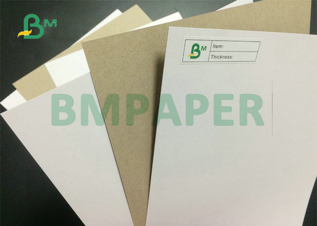 Recycled 250gr 300gr 350gr Single Side Coated Grey Back White Board For Package Carton 