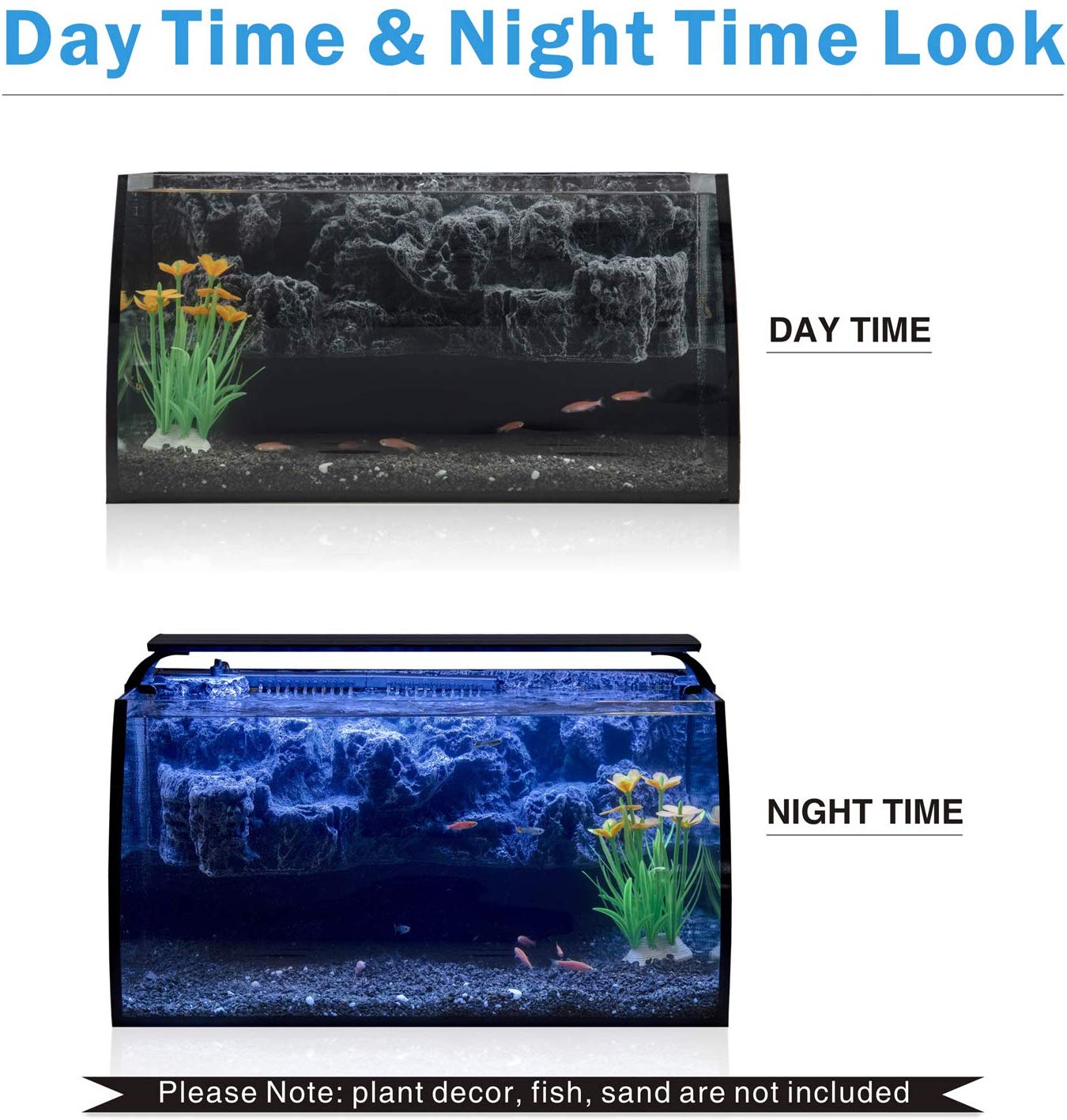 Durable Glass 8 Gallon Freshwater Fish Tank