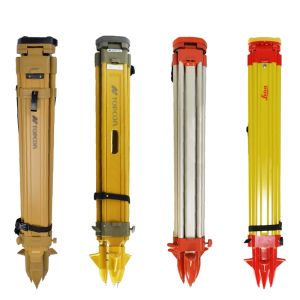 Buy cheap Aluminium alloy solid wood tripod total station engineering surveying impact from wholesalers