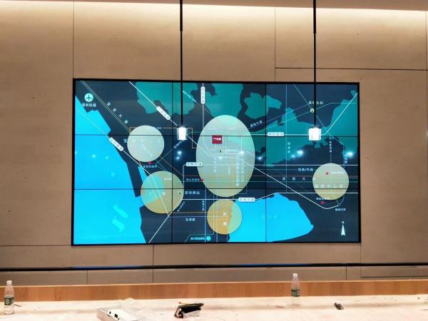 Indoor Ultra Narrow Bezel Video Wall , Digital Signage Video Wall For CCTV