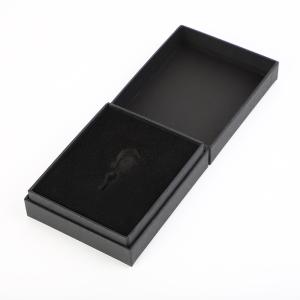 Wholesale Greyboard Rigid Paper Souvenir Gift Boxes Matte Black EVA Inlay 30mm from china suppliers
