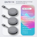 Netflix Certified 4K TV Dongle Amlogic S905y4 Quad Core Dual WiFi Android 11 TV
