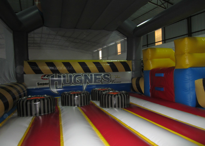 Indoor Playground Car Combo Inflatable Jump House 7.5 X 6.5m For 3 - 15years Old Children