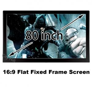 Wholesale Professional Made In China 80 Inch 3D Projection Screen 16:9 Flat Fixed Frame HD Screens from china suppliers