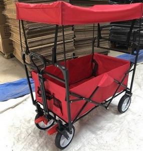 Wholesale Red Collapsible Wagon Cart Collapsible Carts With Wheels Cover Push Handle from china suppliers