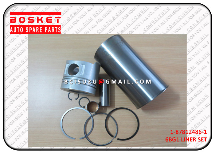 Metal Isuzu Liner Set For TM XE 6BG1T 1878124861 1-87812486-1 , isuzu spare parts