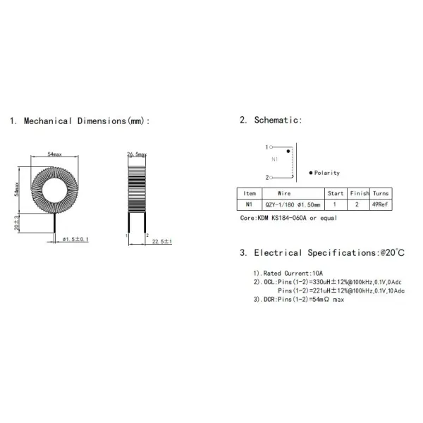 Choke Coil Factory Produces Differential Mode Choke Coil with Kdm Sendust Core