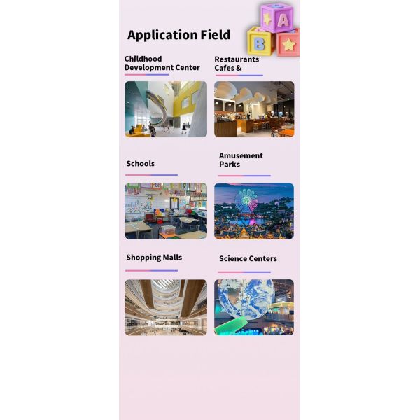 Interactive Play Learning System Interactive Education Screen for Restaurants Cafes
