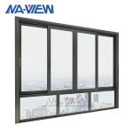 aluminum 6063 Sliding Office Window Interior Sliding Glass Window
