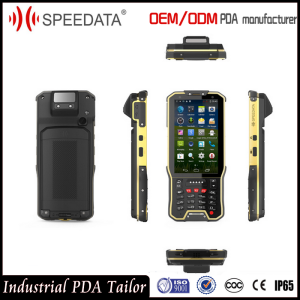 Hand Android Nfc Card Rfid Reader Mobile Industrial With Barcode Scanner In A Unit