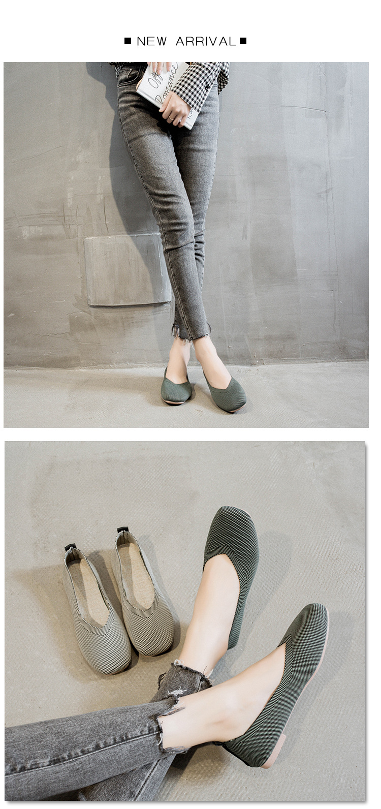 Wholesale Breathable Fashion Low Heel Loafers Women Elegant Flat Dress Shoes For Ladies
