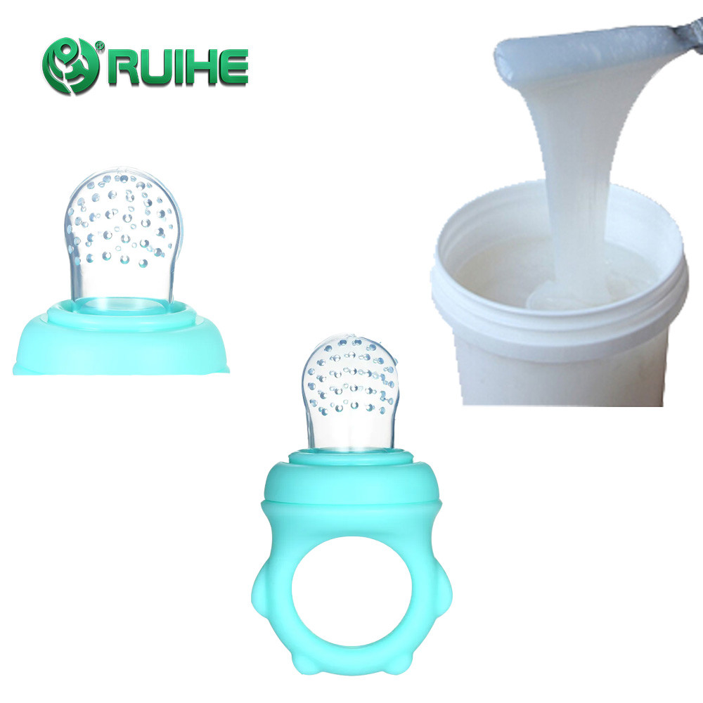 ROHS Injection Molding LSR Liquid Silicone Rubber Baby Pacifiers Yellowing Resistance