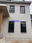 PVDF Black Color Laminated Glass Aluminum Casement Windows Thermal Break