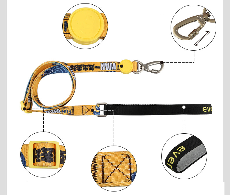 Dogs Polyester Custom Sublimation Blank Personalized Pet Collar and Leash Harness Set Custom Logo Summer Dog Harness Designs