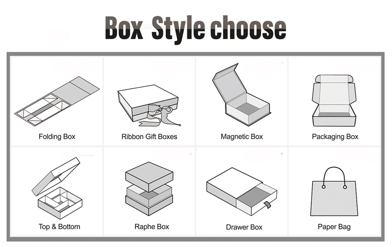 Custom Transparent Gift Paper Packaging Box Cardboard Box With Magnetic Lid