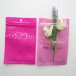 Resealable Cosmetic Packaging Bag Pink Eyelash Earrings Necklace Jewelry Zipper