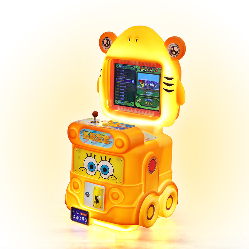 Dreamland Coin Operated Shark Baby Car Racing Video Kids Game Machine Cute Cabinet Children Arcade Game Machine