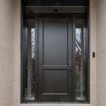Black Walnut Carving Solid Wood Internal Doors 90cm Width HDF Door