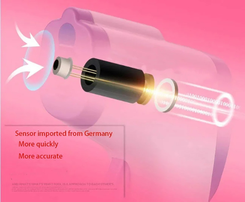 Non Contact Digital Infrared Forehead Thermometer High Temperature Gun Type