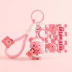 Soft Silicone Cartoon Keychain For Girl Women Tastless Office/School/Personal