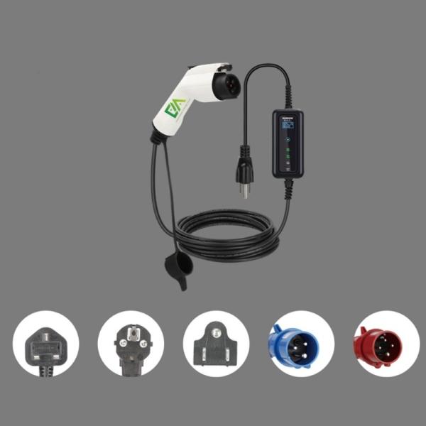 Electric Car 16A 3.5KW Current Can Be Switched Portable Evse Electric Car