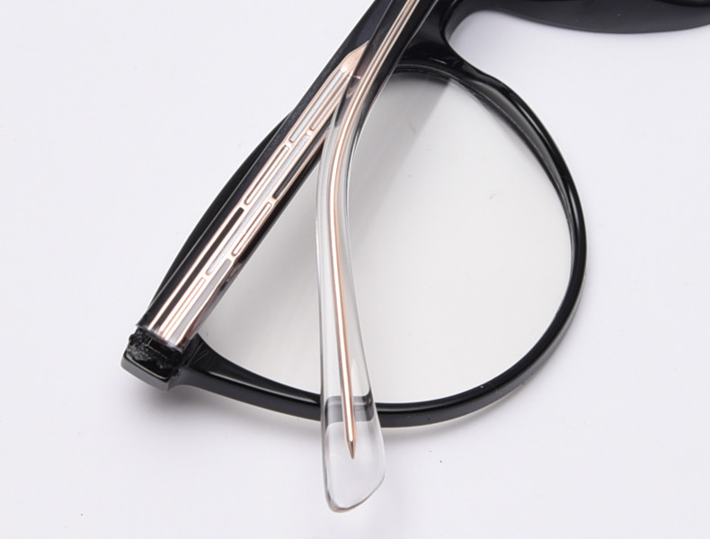 BSCI Round Optical Eyeglasses TR90 Frames Glasses Plain Lens