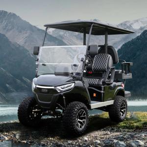 Wholesale 48V5KW AC Motor Off-road 4 6 Seater Electric Golf Carts Various Color Sightseeing Bus for UTV Club Driving Mileage 70-90km from china suppliers