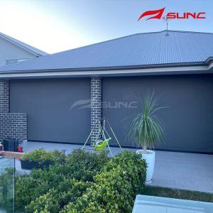 Wholesale Outdoor Residential Or Commercial Zip Track Blinds With Aluminium Alloy Side Track And 5% Openness Factor from china suppliers