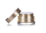 Cosmetic Packaging Plastic Cream Jars Round Shape Custom Printing Logo / Brand