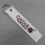 Qatar Airways Custom Patch Keychain Aviation Cultural Collection Compact Dual