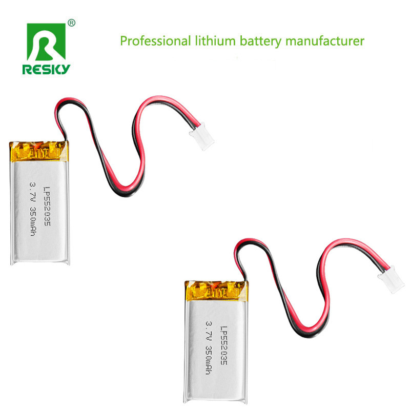 Lithium Ion Battery Cell 502035 3.7v 350mAh Solar Rechargeable Lipo Battery Pack