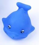 0-36 Month Kids Animal Bath Toys Harmless Rubber Dolphin Family Set Phthalate