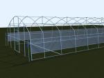 Agriculture Plants Growing Steel Frame Single Span PE Film Greenhouse For