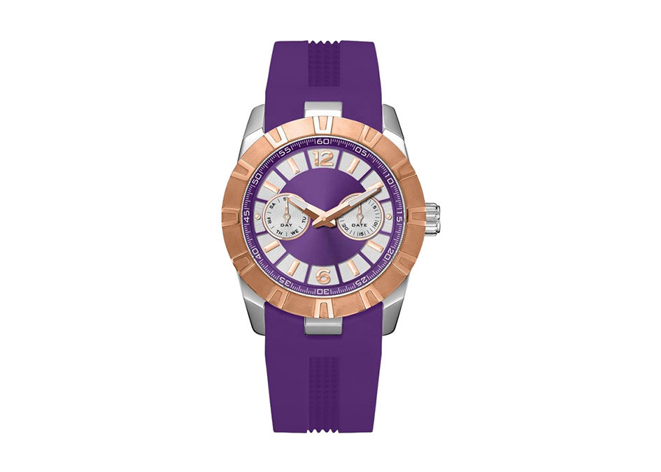 Mineral Glass Stainless Steel Ladies Watch High Strength Silicone Strap Custom Logo
