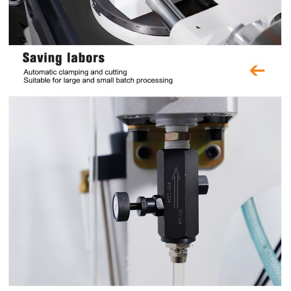 325B Semi Automatic Pipe Cutting Machine Pneumatic Circular Saw Cutter Metal Pipe Cutter