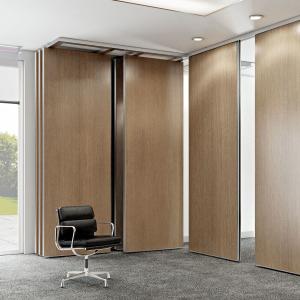 Wholesale Aluminum Sliding Wooden Partition Walls For Living Room / Hotel from china suppliers