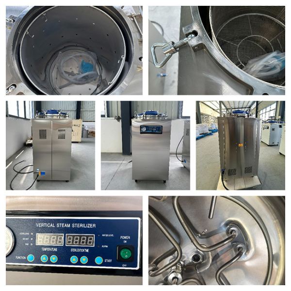 120L Stainless Steel Chamber Autoclave Digital Display without drying function
